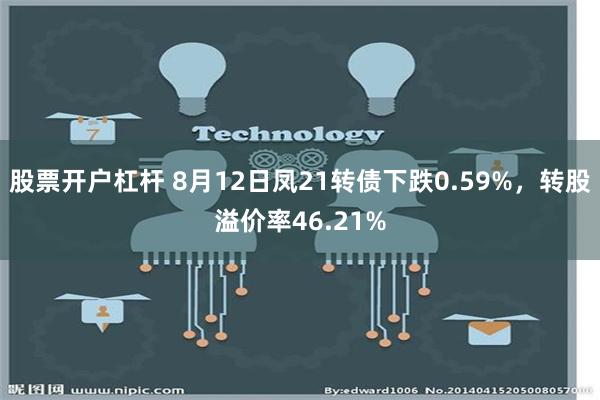 股票开户杠杆 8月12日凤21转债下跌0.59%，转股溢价率46.21%