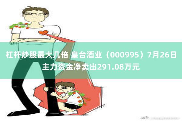 杠杆炒股最大几倍 皇台酒业（000995）7月26日主力资金净卖出291.08万元