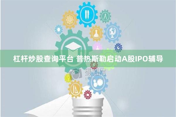 杠杆炒股查询平台 普热斯勒启动A股IPO辅导