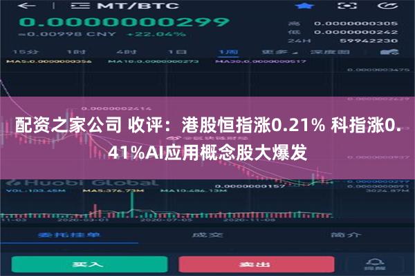 配资之家公司 收评：港股恒指涨0.21% 科指涨0.41%AI应用概念股大爆发
